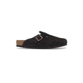 Birkenstock Boston Clogs Mocha Suede Soft Footbed