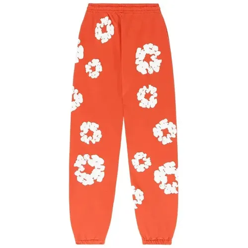 Denim Tears The Cotton Wreath Sweatpants 'Orange'